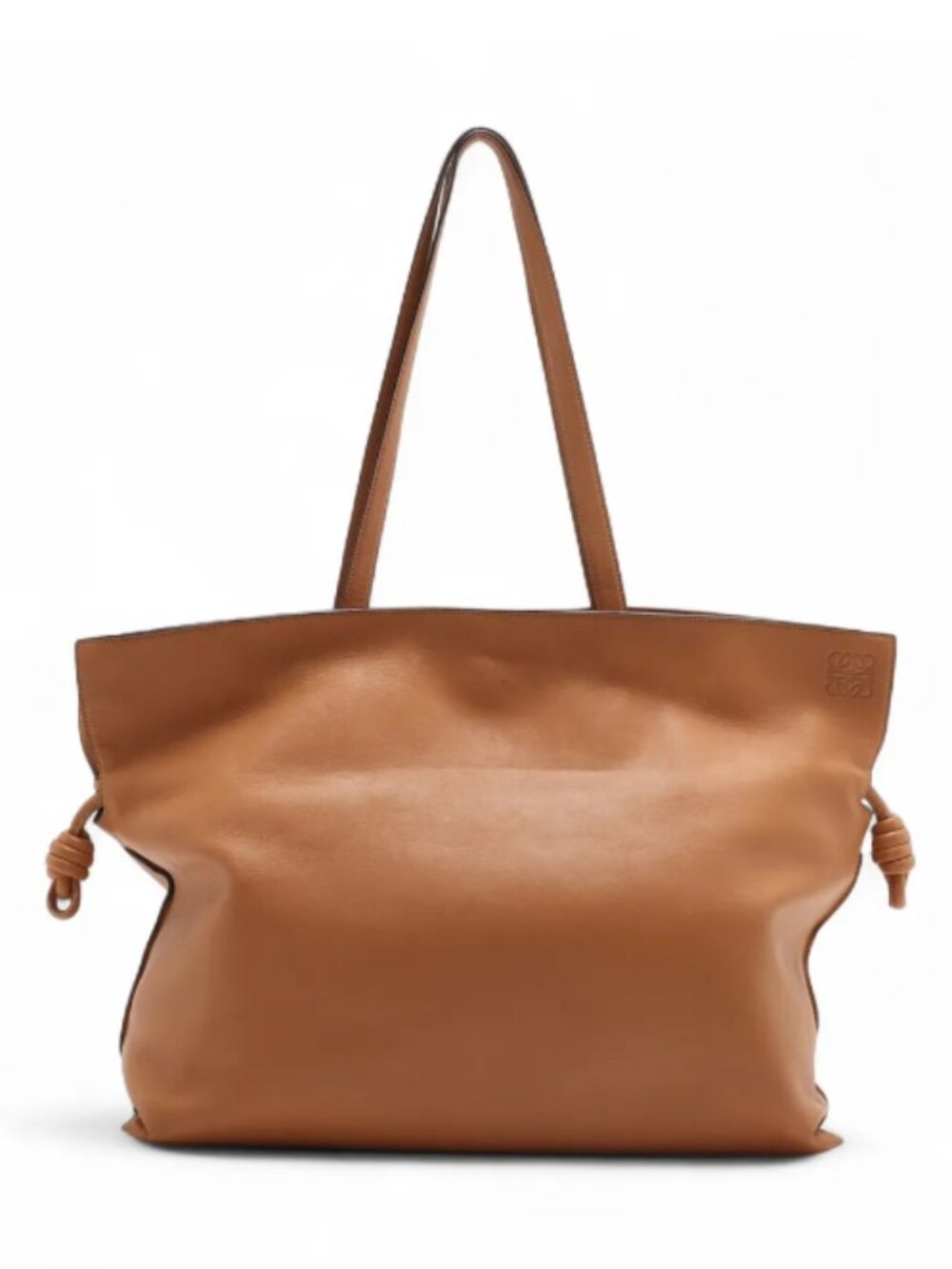 Loewe Flamenco Large Leather Tote Bag Brown